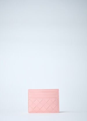 Bottega Veneta Intrecciato Card Holder Pink bov0260023