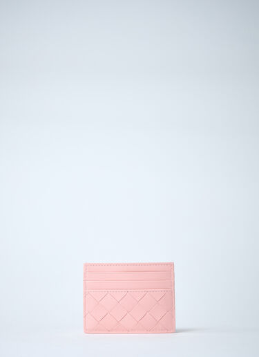 Intrecciato Card Holder Bottega Veneta Intrecciato Card Holder Pink bov0260023