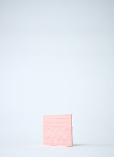 Intrecciato Card Holder Bottega Veneta Intrecciato Card Holder Pink bov0260023