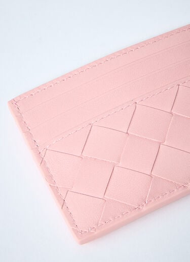 Bottega Veneta Intrecciato Card Holder Pink bov0260023
