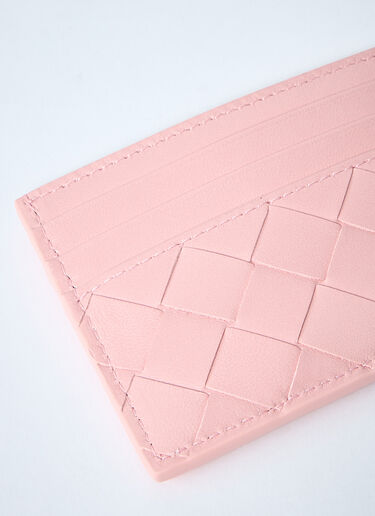 Intrecciato Card Holder Bottega Veneta Intrecciato Card Holder Pink bov0260023