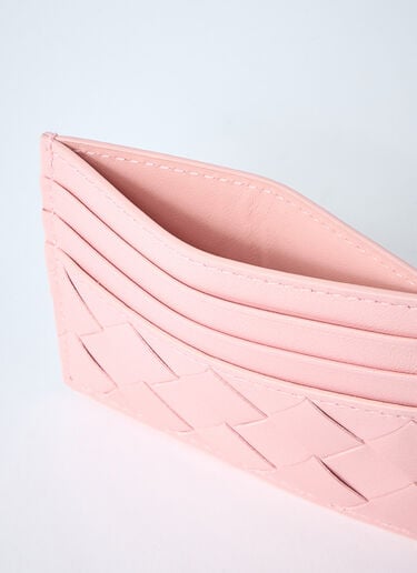 Bottega Veneta Intrecciato Card Holder Pink bov0260023