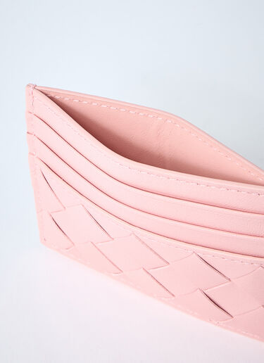 Intrecciato Card Holder Bottega Veneta Intrecciato Card Holder Pink bov0260023