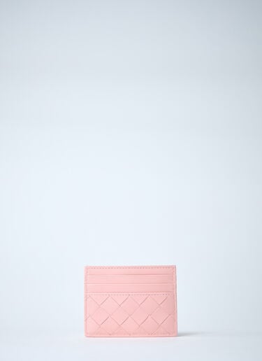 Bottega Veneta Intrecciato Card Holder Pink bov0260023