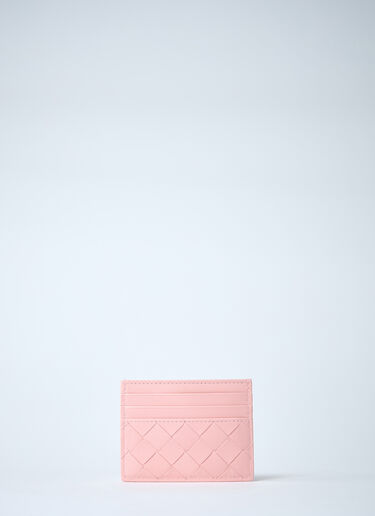 Intrecciato Card Holder Bottega Veneta Intrecciato Card Holder Pink bov0260023