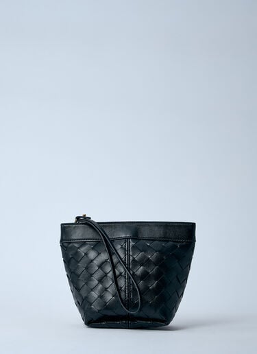 Bottega Veneta イントレチャート ポーチ  ブラック bov0260027