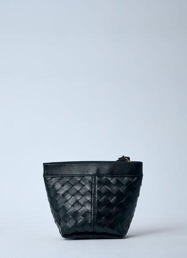Bottega Veneta イントレチャート ポーチ  ブラック bov0260027