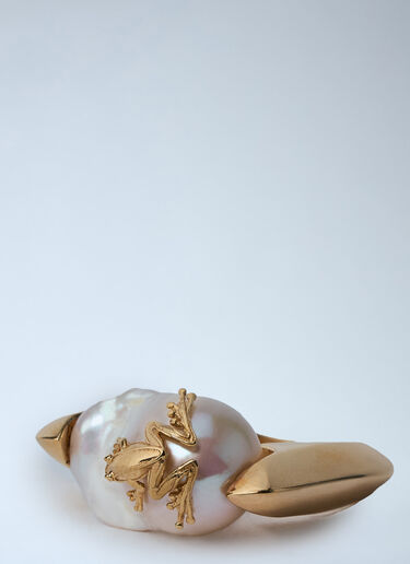 Rana Pearl Ring Bottega Veneta Rana Pearl Ring Gold bov0260033