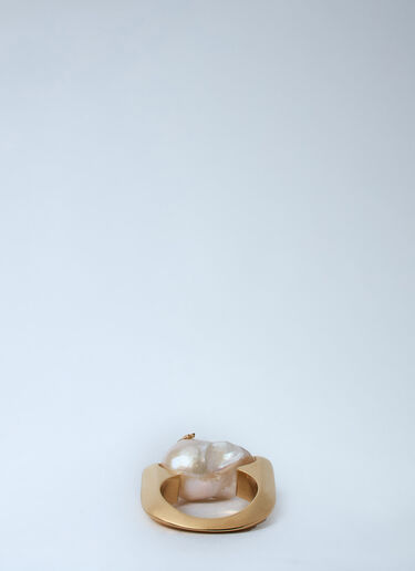 Rana Pearl Ring Bottega Veneta Rana Pearl Ring Gold bov0260033