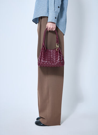 Small Parachute Shoulder Bag Bottega Veneta Small Parachute Shoulder Bag Burgundy bov0260039