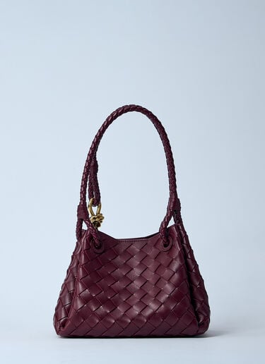 Bottega Veneta 小号 Parachute 单肩包 酒红色 bov0260039