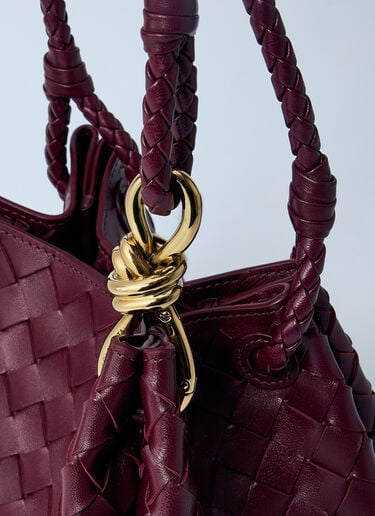 Bottega Veneta 小号 Parachute 单肩包 酒红色 bov0260039