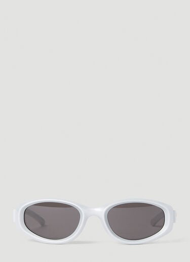 Arch Oval Sunglassses Bottega Veneta Arch Oval Sunglassses Silver bov0351002