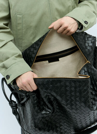 ラージループウィークエンダーバッグ Bottega Veneta ラージループウィークエンダーバッグ ブラック bov0357001
