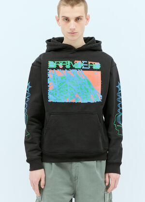 Brain Dead Videosphere Hooded Sweatshirt Black bra0154015