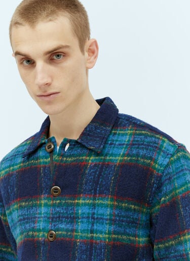 Brushed Rancher Flannel Shacket Brain Dead Brushed Rancher Flannel Shacket Navy bra0154018