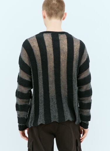Fuzzy Threadbare Sweater Brain Dead Fuzzy Threadbare Sweater Black bra0154022