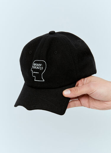 Batwing Logohead Baseball Cap Brain Dead Batwing Logohead Baseball Cap Black bra0156008