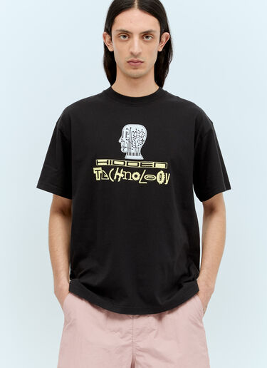Brain Dead 히든 테크 티셔츠  블랙 bra0156013