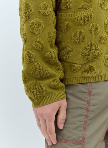 Brain Dead Dot Half-Zip Sweater Green bra0156016