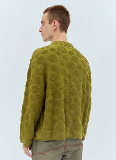 Dot Half-Zip Sweater Brain Dead Dot Half-Zip Sweater Green bra0156016