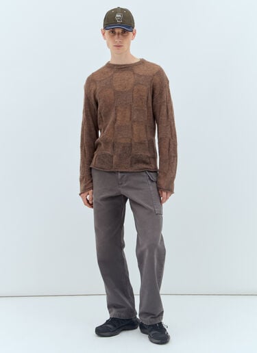 Fuzzy Threadbare Warped Sweater Brain Dead Fuzzy Threadbare Warped Sweater Brown bra0156020