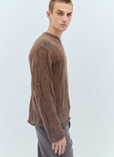 Fuzzy Threadbare Warped Sweater Brain Dead Fuzzy Threadbare Warped Sweater Brown bra0156020