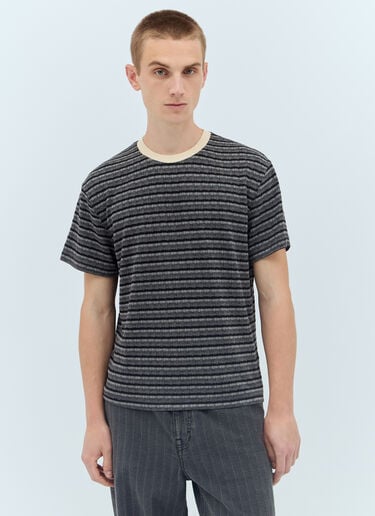 Pruned Knit T-Shirt Brain Dead Pruned Knit T-Shirt Black bra0156021
