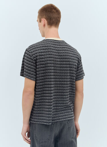 Pruned Knit T-Shirt Brain Dead Pruned Knit T-Shirt Black bra0156021
