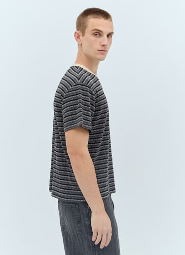 Pruned Knit T-Shirt Brain Dead Pruned Knit T-Shirt Black bra0156021