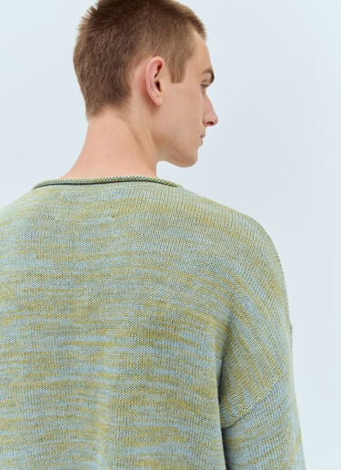 Carignan Marled Knit Sweater Brain Dead Carignan Marled Knit Sweater Green bra0156022