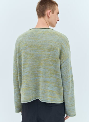Carignan Marled Knit Sweater Brain Dead Carignan Marled Knit Sweater Green bra0156022