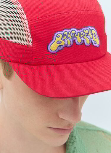 Mesh Panel Camp Baseball Cap Brain Dead Mesh Panel Camp Baseball Cap Red bra0156024