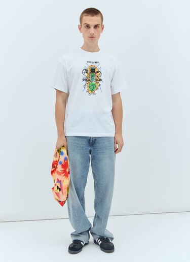 Future Sounds T-Shirt Brain Dead Future Sounds T-Shirt White bra0156026