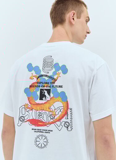Future Sounds T-Shirt Brain Dead Future Sounds T-Shirt White bra0156026