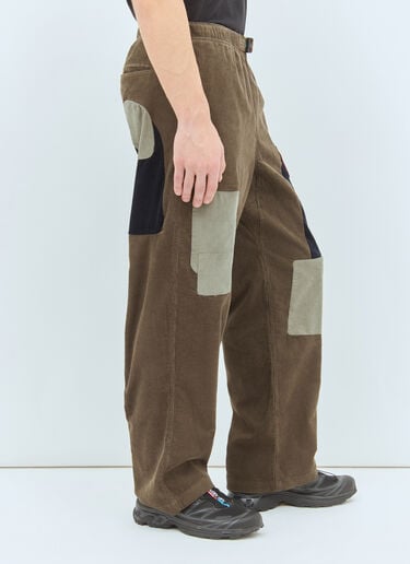 Brain Dead Cord Climber Patchwork Pants Green bra0158004