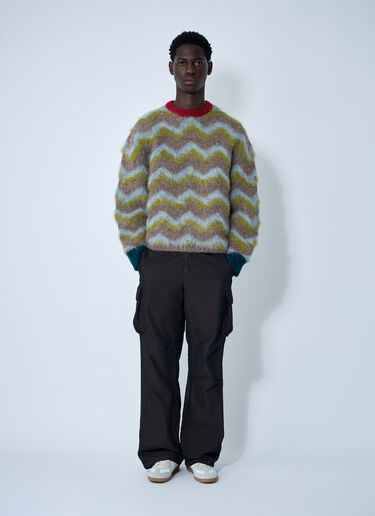 Ziz-Zag Sweater Brain Dead Ziz-Zag Sweater Brown bra0160001