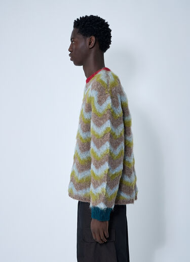 Ziz-Zag Sweater Brain Dead Ziz-Zag Sweater Brown bra0160001