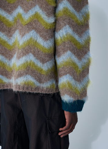 Brain Dead Ziz-Zag Sweater Brown bra0160001