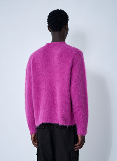 Logo Motif Sweater Brain Dead Logo Motif Sweater Pink bra0160002