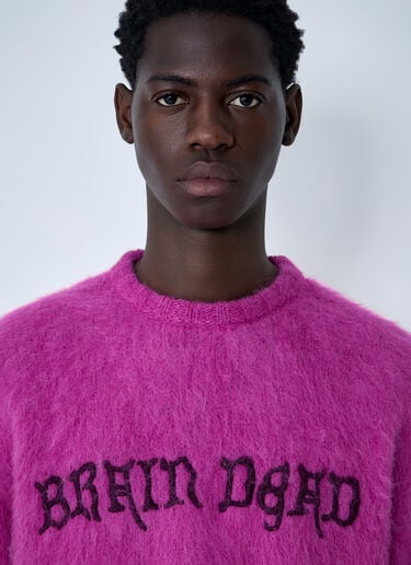 Brain Dead Logo Motif Sweater Pink bra0160002