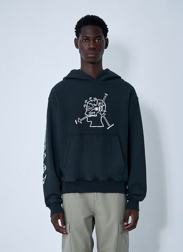 Brain Dead Hooded Sweatshirt Black bra0160005