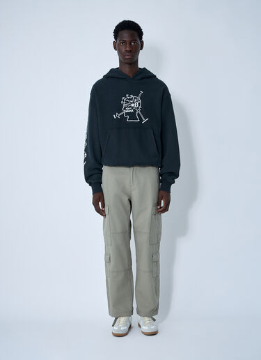 Hooded Sweatshirt Brain Dead Hooded Sweatshirt Black bra0160005