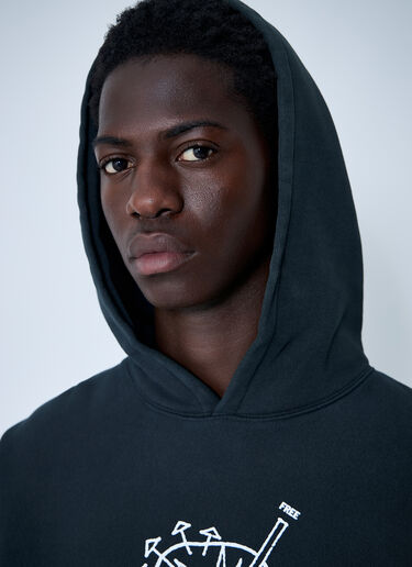 Hooded Sweatshirt Brain Dead Hooded Sweatshirt Black bra0160005