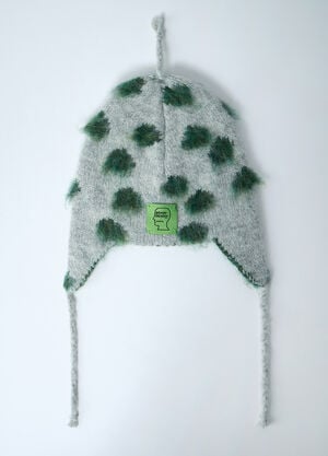 Brain Dead Logo Motif Beanie Hat Olive bra0160006