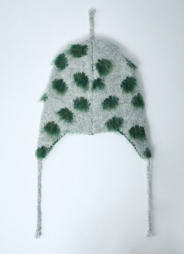 Logo Motif Beanie Hat Brain Dead Logo Motif Beanie Hat Olive bra0160006