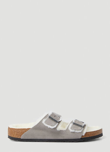 Arizona 羊毛皮双带凉鞋 Birkenstock Arizona 羊毛皮双带凉鞋 灰 brk0349010