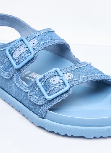 Milano Stone Washed Denim Sandals Birkenstock 1774 Milano Stone Washed Denim Sandals Blue brs0158002