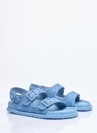 Milano Stone Washed Denim Sandals Birkenstock 1774 Milano Stone Washed Denim Sandals Blue brs0158002