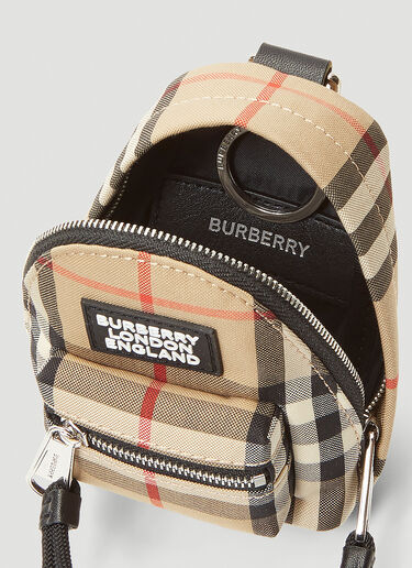 Backpack Keyring Charm Burberry Backpack Keyring Charm Beige bur0141078